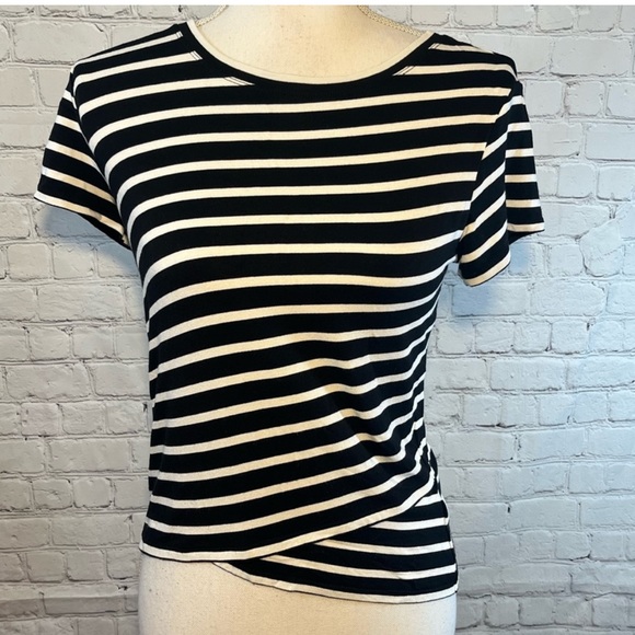 Cabi stripe t-shirt with detailed hem - Picture 2 of 8